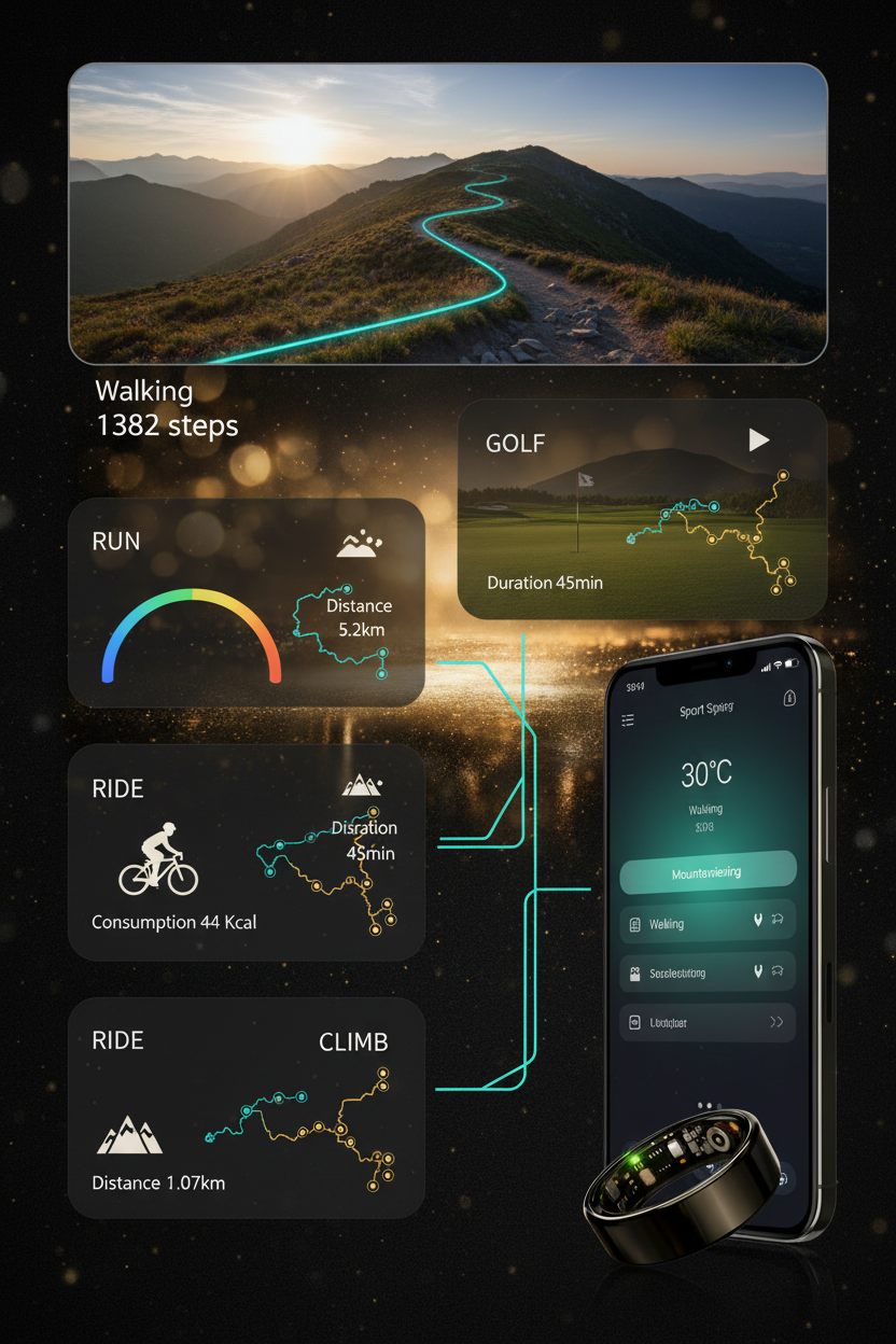 5 GPS Motion Modes - Style doré
